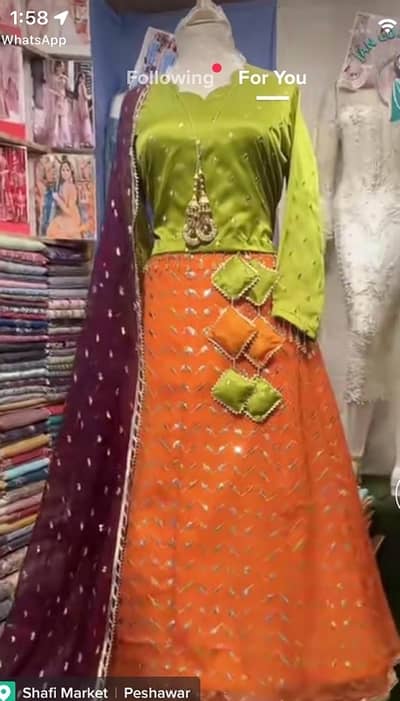 3 pice mandhi or brate dress