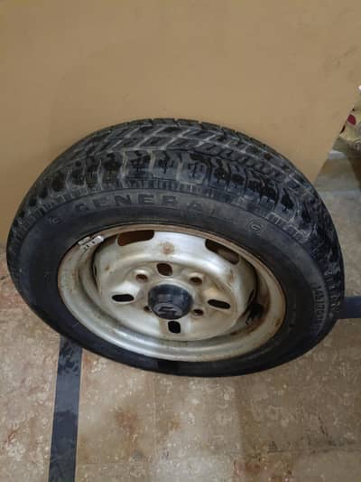 Mehran Car Tubeless Tyre With Rim best Mehran, Bolan, Alto etc.