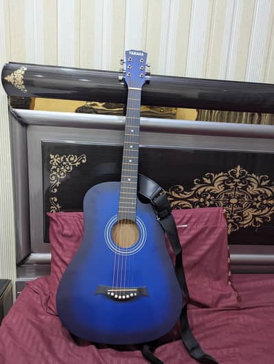 Brand New Yamaha tuned guitar dark blue colour
