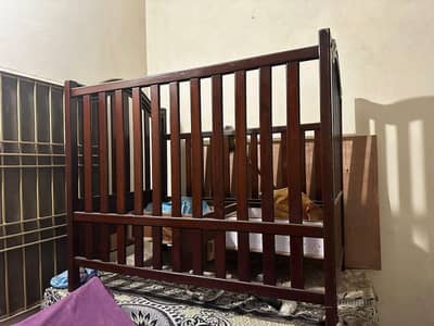 Baby Wooden Cot Talli Wood