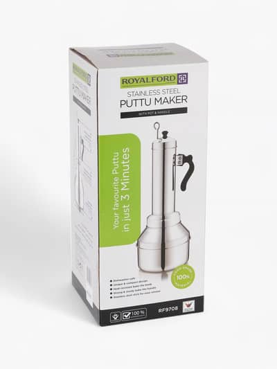 Royalford RF9708 Stainless Steel Puttu Maker with Pot and Handle