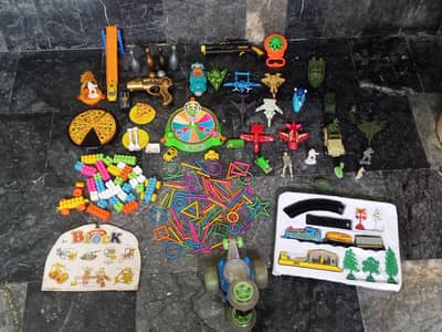 Mixed  kinds Toys Bundle - Cars, Planes, Blocks, Train set and Fun Toy