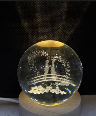 crystal ball lamp in different designs