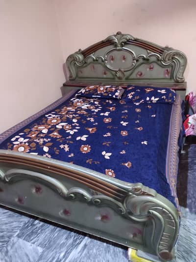 Double Bed (MDF Sheet) with Mattress for Sale