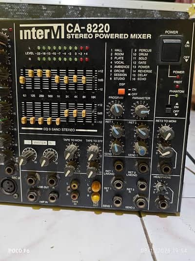 inter M stereo powered mixer