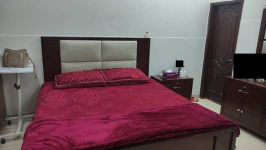Bed King size bed with dressing table and side table