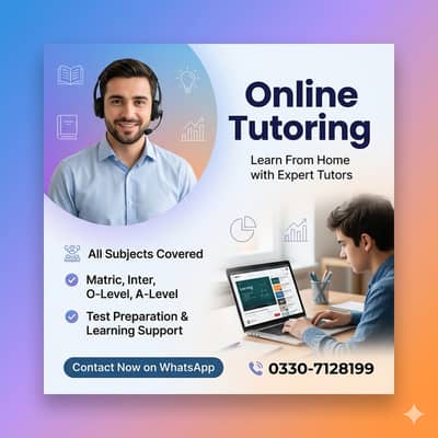 Online Tutoring Available (Learn from Home!)