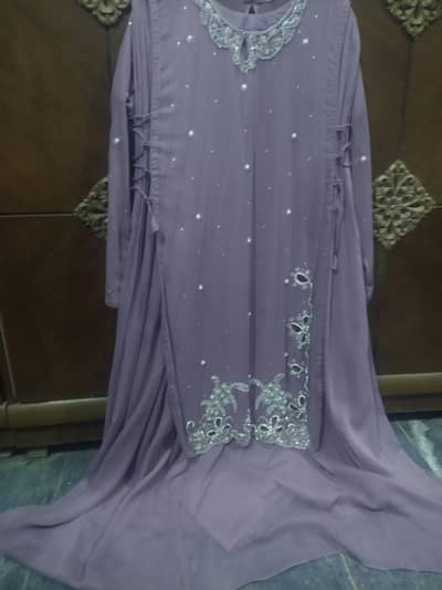 nice quality dress butty full hand embroidery