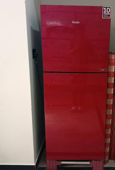 Haier Double Door Fridge | Excellent Condition | Stylish Red