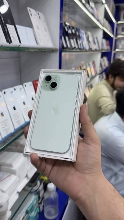 iPhone 15 (JV) - Green (Complete Box)