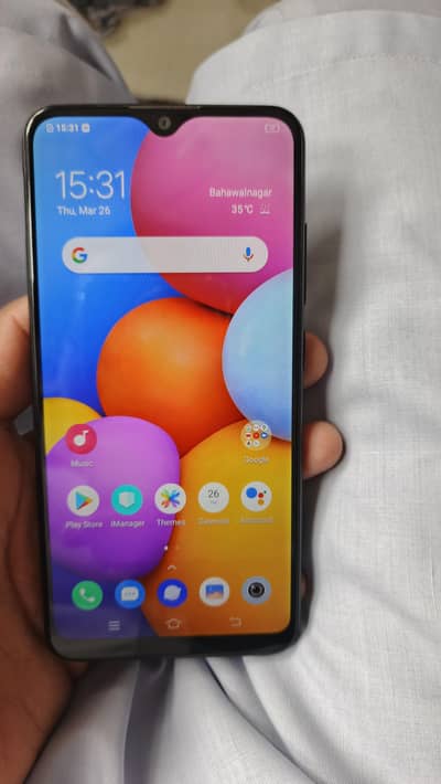 vivo y1s one handed used cell with box only