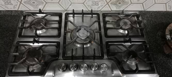5 Burner Gas Stove (Used - Good Condition)