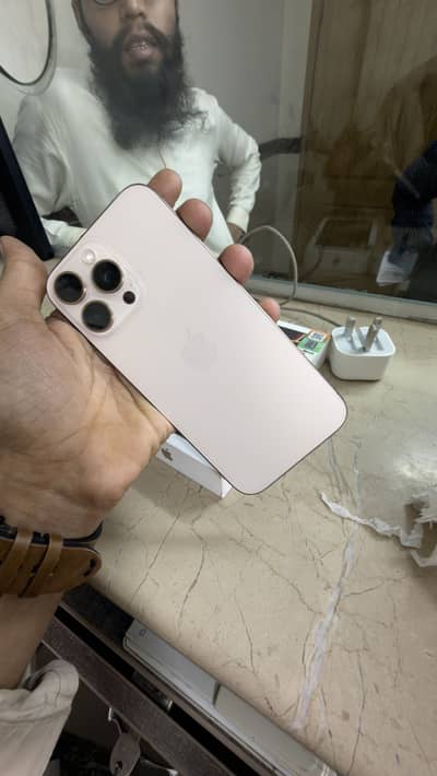 Iphone 16 Pro max Desert titanium 256BG with Box & cable Health 93