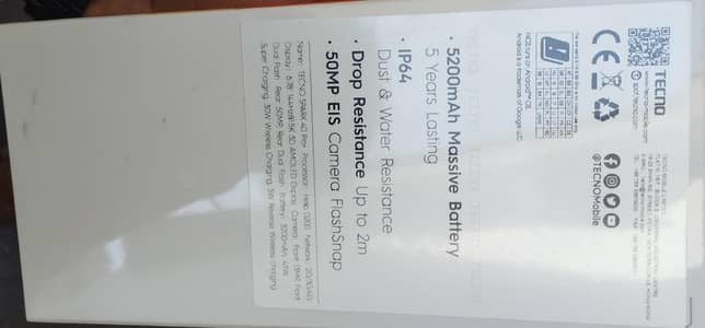 TECNO SPRAK 40 PRO PLUS BOX BACK 8/256