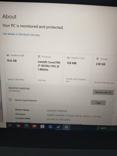 itel i7 8 generation