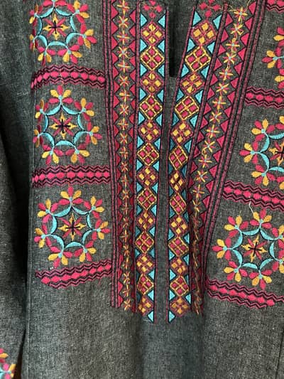 Embroidered A-line shirt