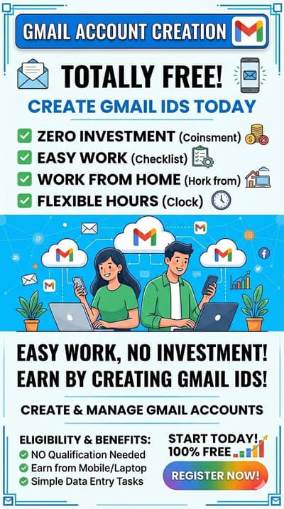 Gmail Creation And Instagram Services
