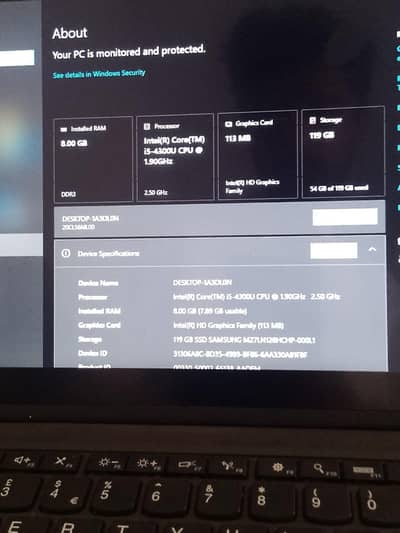 core I 5 4th generation 8/120