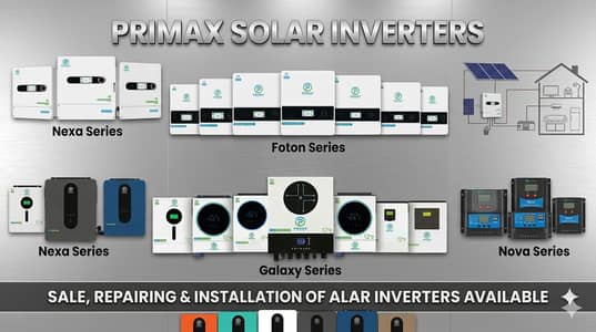 Primax Solar Inverters – Nexa, Foton, Galaxy & Nova Series