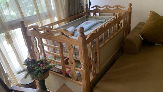 Baby cot | wooden cot | kids bed | crib | coat | swing | size 2 by 5