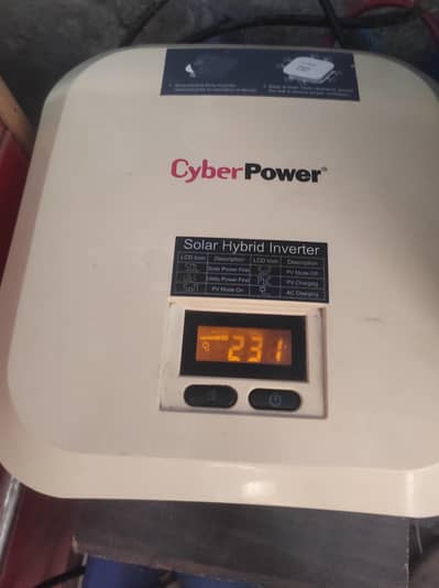 Cyberpower ups + solar inverter single battery working no opened repa