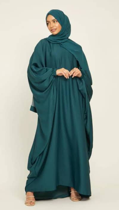 Half Price Deal: Beautiful Teal Abaya (Excellent Condition)