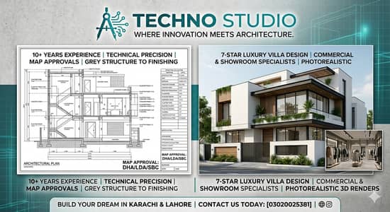 Techno Studio | Modern House Design • 3D Interior