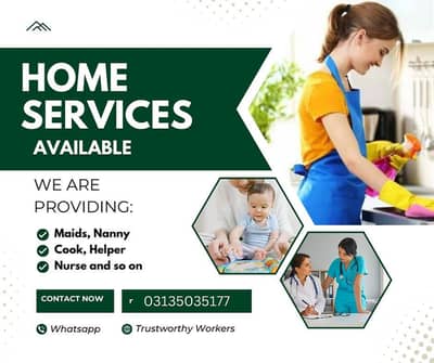 PROFESSIONAL MAIDS, COOKS, PATIENT ATTENDANT, NURSE, BABY SITTERS