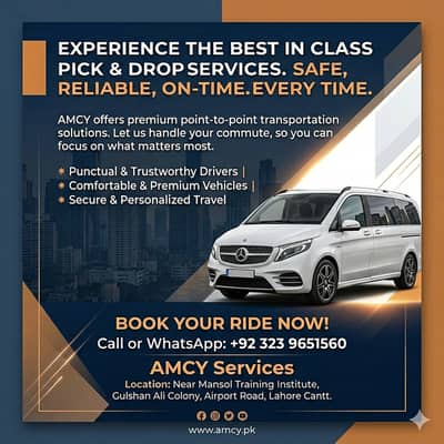 “Reliable & Fast Pick & Drop Services with AMCY!”