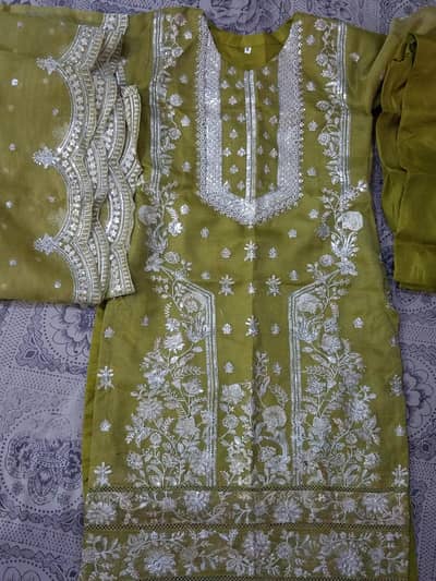 3 shalwaar kameez different style per piece 3500