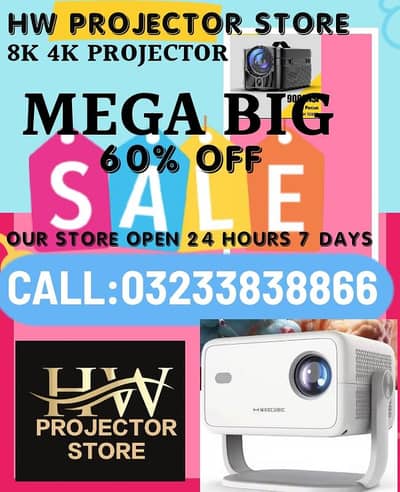 FULL HD 4k 4 ANDROID SMART PROJECTOR/ MULTIMEDIA PROJECTOR/HOME CINEMA