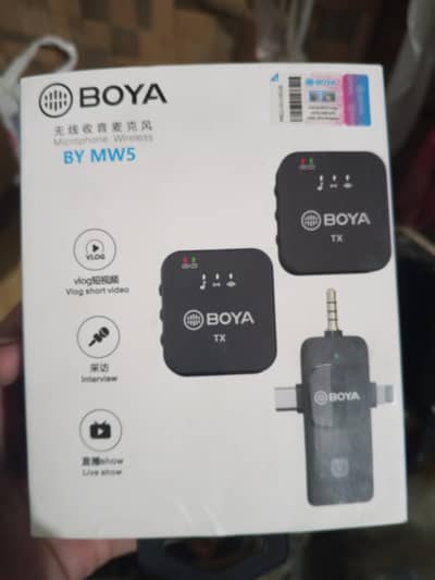 BOYA BY-MW5 Wireless Microphone – Brand New