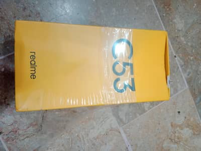 Realme c53 with box chager