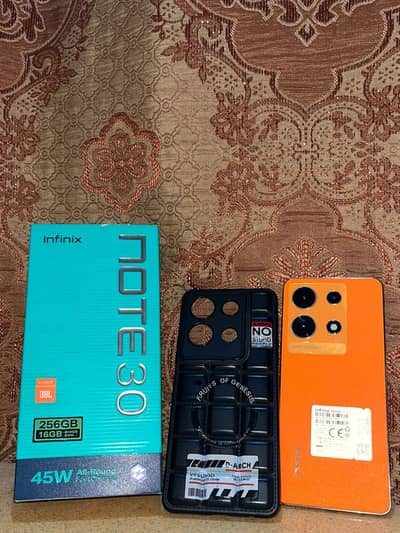 infinix Note 30 8/256 with Box+charger+backcover
