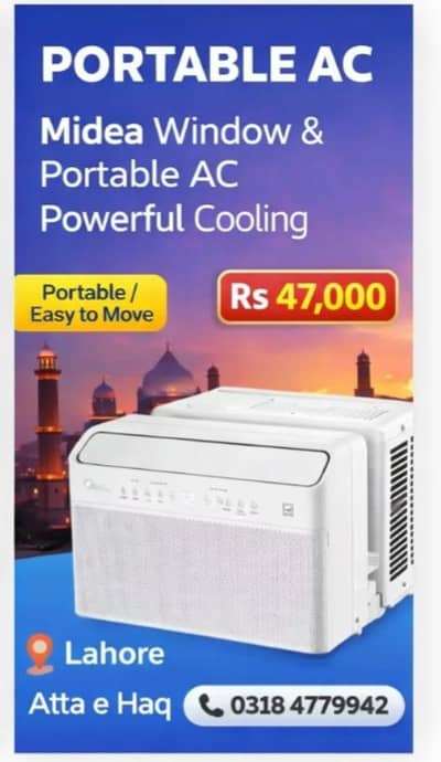 Midea Portable & Window AC – Smart Cooling Solution