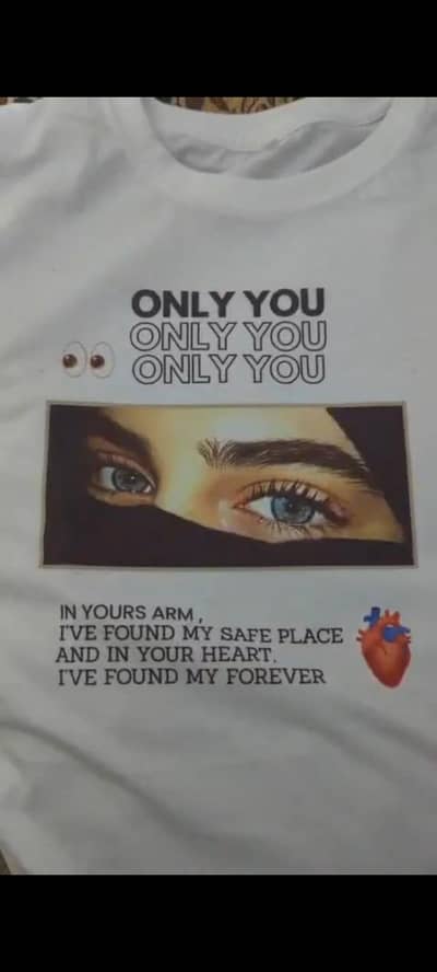 customized printed T-shirt available