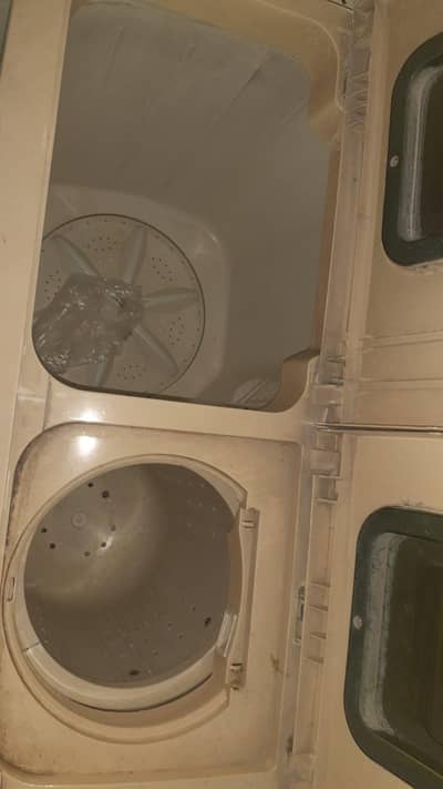 washing machine with attached spinner in good condition at very low pr
