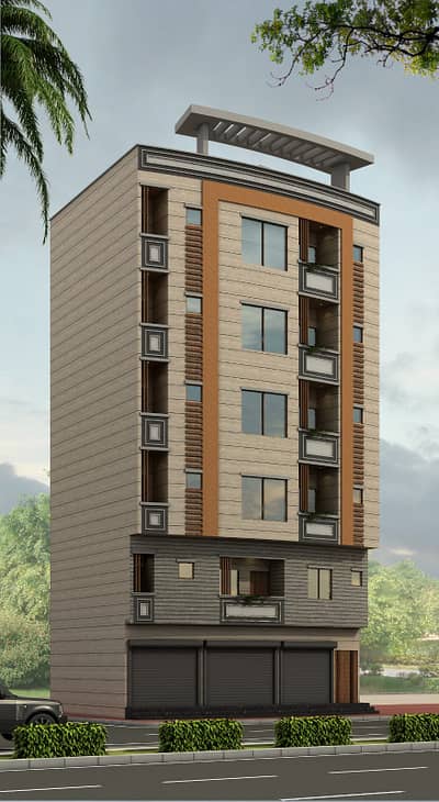 Flats and shops on booking 3 bed room near Tariq road commerical By birth commerical plot 100 sq yards