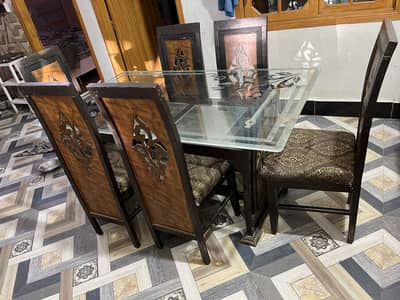 Dinning table and dinning chairs