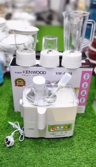 kenwood 3 in 1, 4 in 1 (juicer, blender , grinder & chopper)