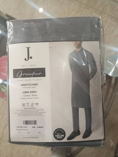 j. unstitched clothes original with recipet and price is final