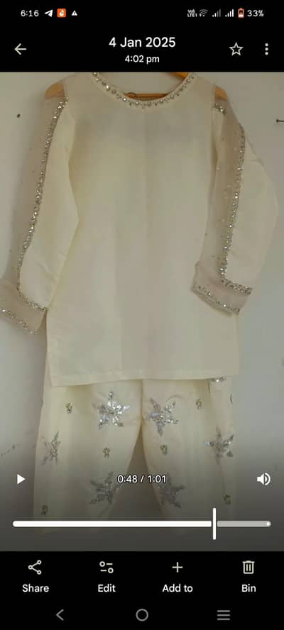 Farshi Shalwar Suit(Dupatta not Included)