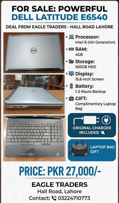 Dell latitude 6540 Laptop Processor i5 Generation 4