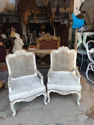 antique chairs french victorian chinese imported wooden sheesham rare