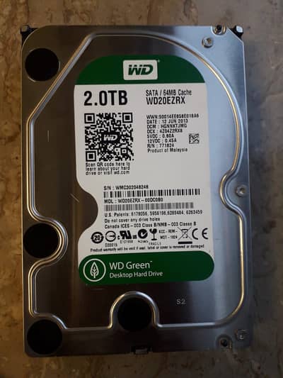 WD 2TB HARD DISK | ORIGINAL WESTERN DIGITAL INTERNAL HDD |