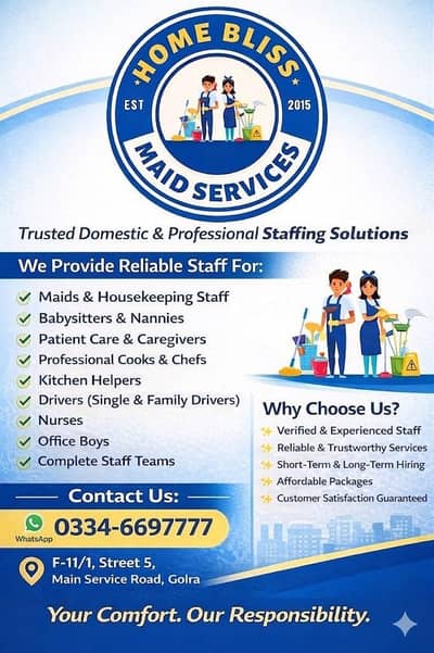 domestic maid services provided