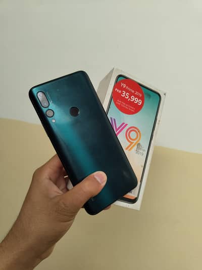 y9 prime 2019 with box 4/128gb Popup Camera