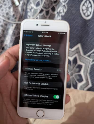 iphone 7 32GB battery halt 76 condition 10/10