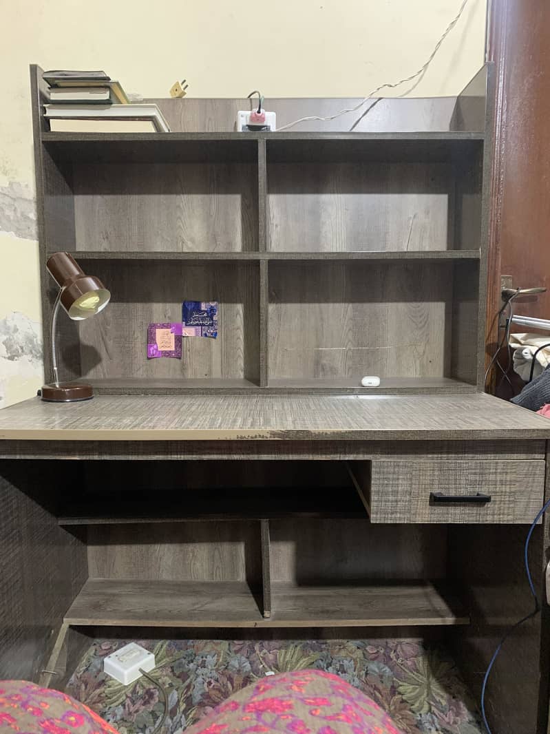 Study table Computer table with book shelf / racks 1