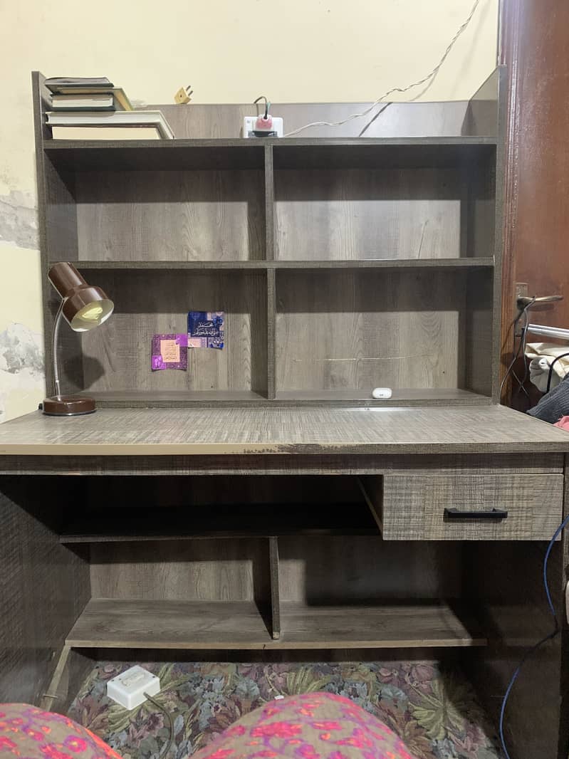 Study table Computer table with book shelf / racks 2